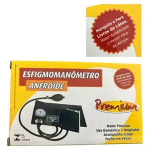 Esfigmomanômetro Medidor De Pressão Arterial Manual Premium