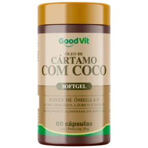 Óleo de Cártamo com Coco 60 Caps