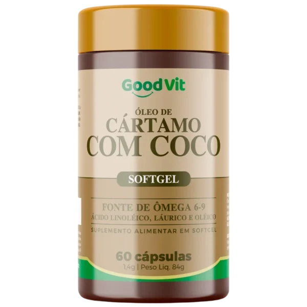 Óleo de Cártamo com Coco 60 Caps